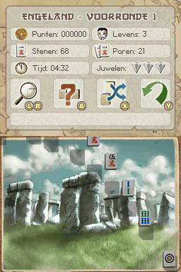Eindeloos Mahjong 2: Een Reis om de Wereld screenshot 2 for Nintendo DS