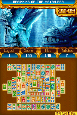 Mahjongg Ancient Mayas screenshot 2 for Nintendo DS