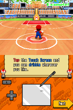 Mario Slam Basketball screenshot 3 for Nintendo DS