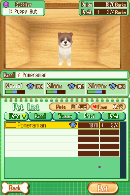 My Puppy Shop screenshot 3 for Nintendo DS