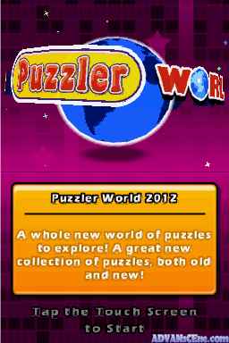 Puzzler World 2012 screenshot 3 for Nintendo DS