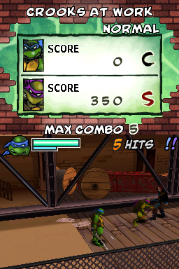 Teenage Mutant Ninja Turtles: Arcade Attack screenshot 3 for Nintendo DS