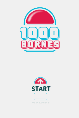 1000 Bornes title screen for Nintendo DS
