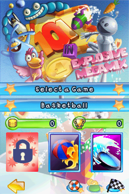 101-in-1 Explosive Megamix title screen for Nintendo DS