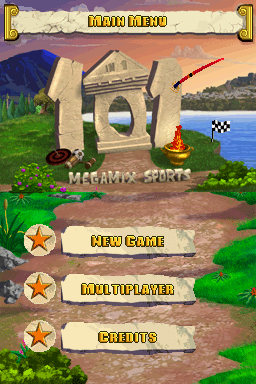 101-in-1 Sports Megamix title screen for Nintendo DS