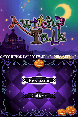 A Witch's Tale title screen for Nintendo DS