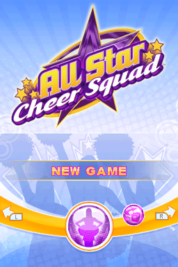 All-Star Cheer Squad title screen for Nintendo DS