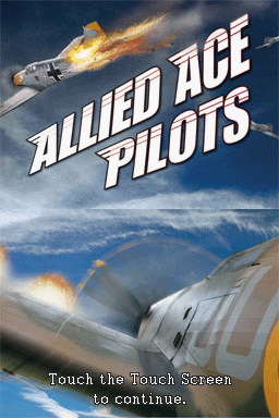 Allied Ace Pilots title screen for Nintendo DS
