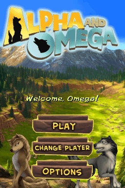 Alpha And Omega title screen for Nintendo DS