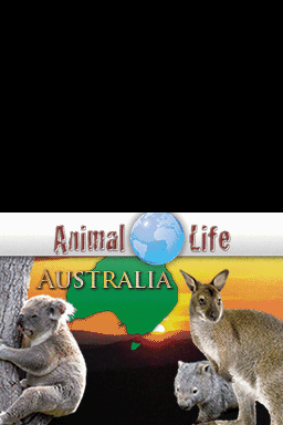 Animal Life Australia title screen for Nintendo DS