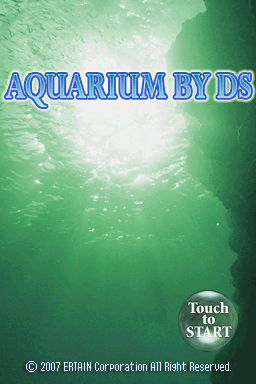 Aquarium By DS title screen for Nintendo DS