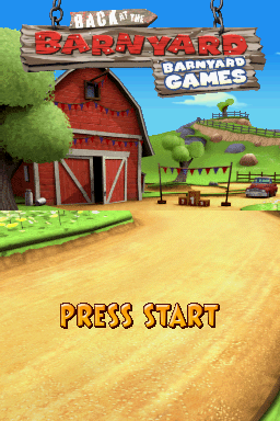 Back at the Barnyard Slop Bucket Games back cover for Nintendo DS