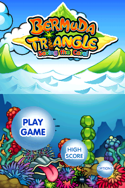 Bermuda Triangle: Saving the Coral title screen for Nintendo DS