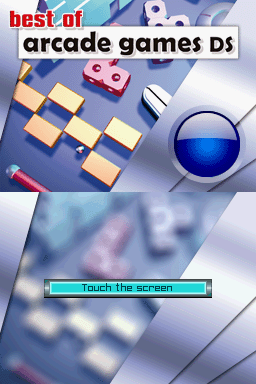 Best of Arcade Games DS title screen for Nintendo DS