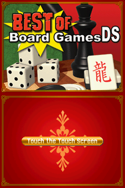 Best Of Board Games DS title screen for Nintendo DS