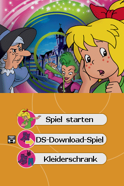 Bibi Blocksberg: Neustadt Im Hex-Chaos title screen for Nintendo DS