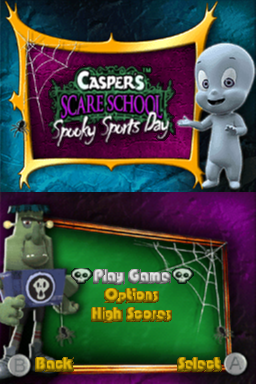 Casper's Scare School: Spooky Sports Day title screen for Nintendo DS