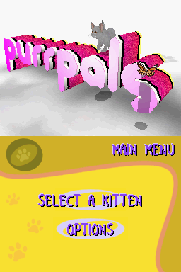 Cats Academy title screen for Nintendo DS