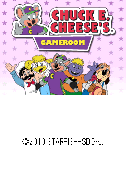 Chuck E. Cheese's Gameroom title screen for Nintendo DS