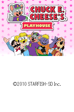 Chuck E. Cheese's Playhouse title screen for Nintendo DS