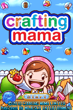 Crafting Mama title screen for Nintendo DS