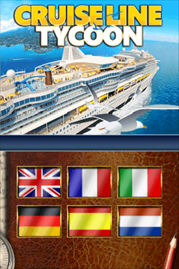 Cruise Line Tycoon title screen for Nintendo DS