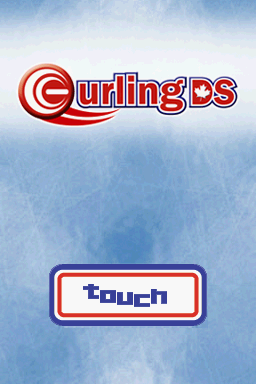 Curling DS title screen for Nintendo DS