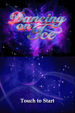 Dancing On Ice title screen for Nintendo DS