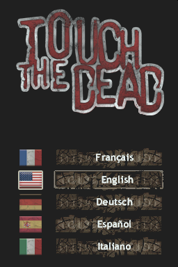Dead N Furious title screen for Nintendo DS