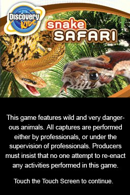 Discovery Kids Snake Safari box art for Nintendo DS
