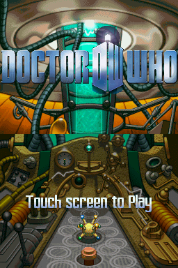 Doctor Who Evacuation Earth title screen for Nintendo DS