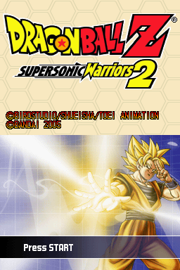 Dragon Ball Z: Bukuu Ressen title screen for Nintendo DS