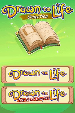 Drawn to Life Collection title screen for Nintendo DS