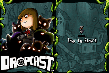Dropcast title screen for Nintendo DS