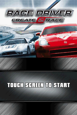 DTM Race Driver 3: Create & Race title screen for Nintendo DS