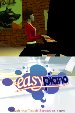Easy Piano title screen for Nintendo DS