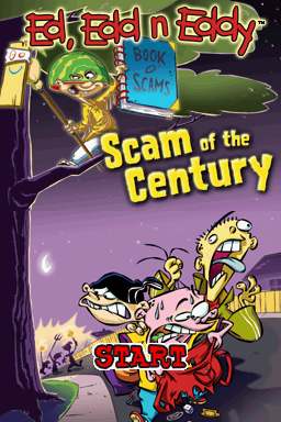 Ed, Edd n Eddy: Scam of the Century title screen for Nintendo DS