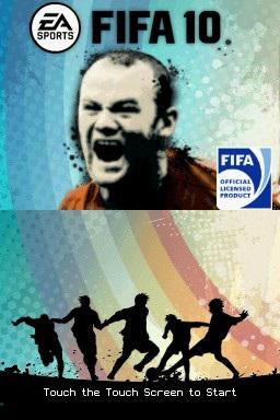 FIFA 10 title screen for Nintendo DS