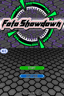 Foto Showdown title screen for Nintendo DS