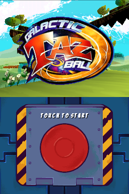 Galactic Taz Ball title screen for Nintendo DS
