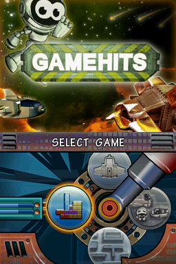 Game Hits! title screen for Nintendo DS