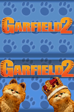 Garfield 2 title screen for Nintendo DS