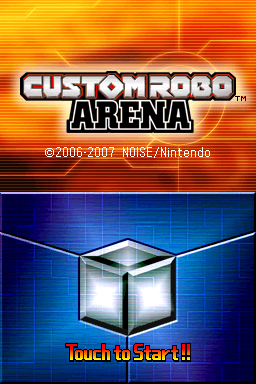 Custom Robo Rumble title screen for Nintendo DS