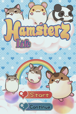 Hamsterz Life title screen for Nintendo DS