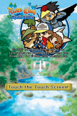 Harvest Fishing title screen for Nintendo DS