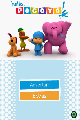 Hello Pocoyo title screen for Nintendo DS