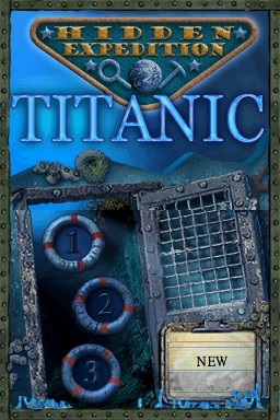 Hidden Expedition: Titanic title screen for Nintendo DS