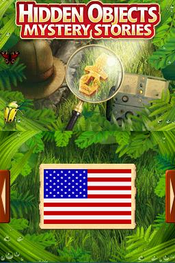 Hidden Objects: Mystery Stories title screen for Nintendo DS