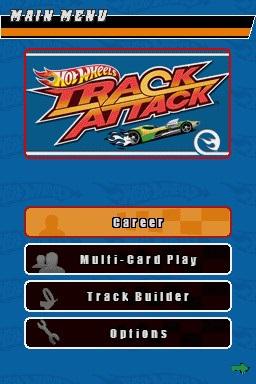 Hot Wheels: Track Attack title screen for Nintendo DS