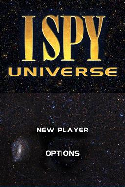 I Spy Universe title screen for Nintendo DS